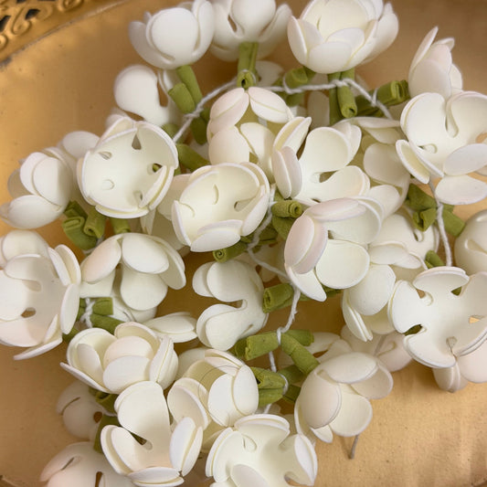 Mullamottu Mala - Luxe Artificial Jasmine String for Bridal Hair & Pooja - 1 String