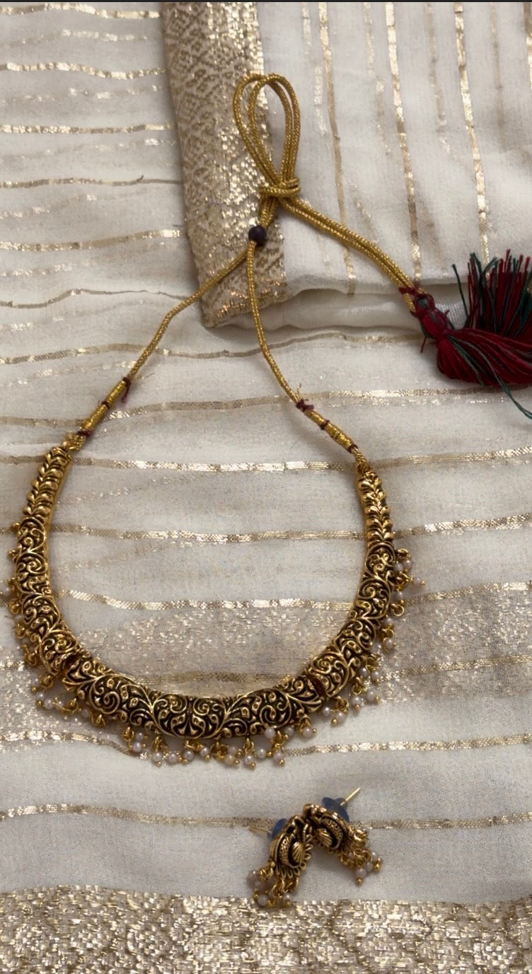 Antique necklace set : Code: RJ1700