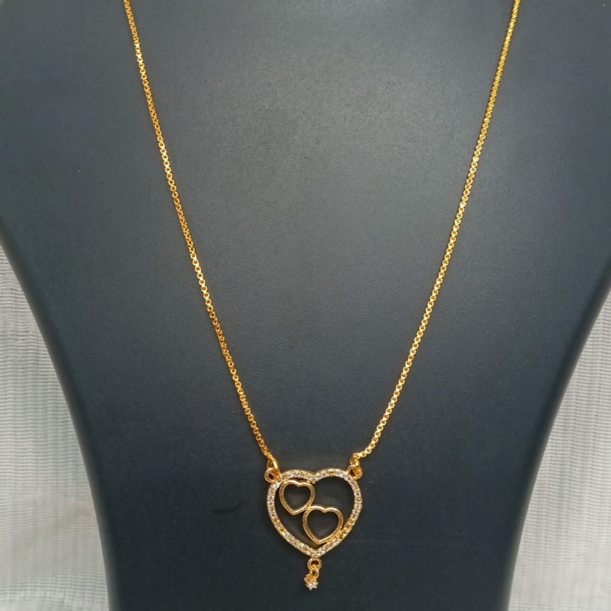 Simple chain with Heart locket :Code SPDG 2500