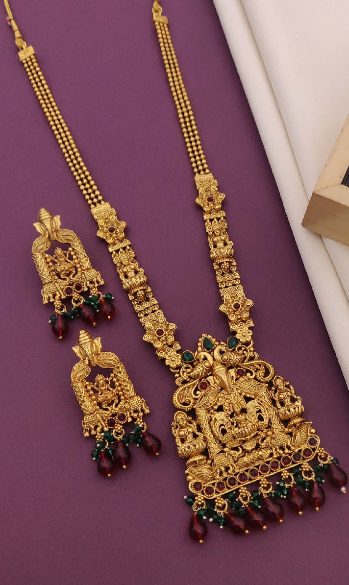Aiswarya Lakshmi Temple Jewellery Set