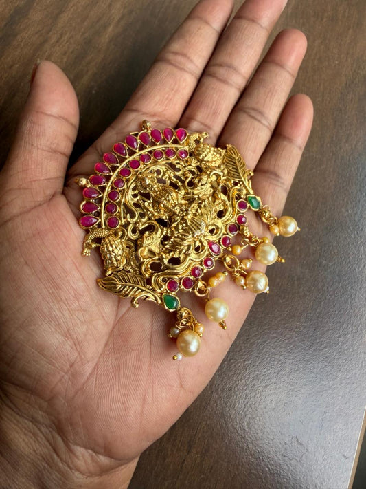 Pendant with earrings Lakshmi design :Code: SP508