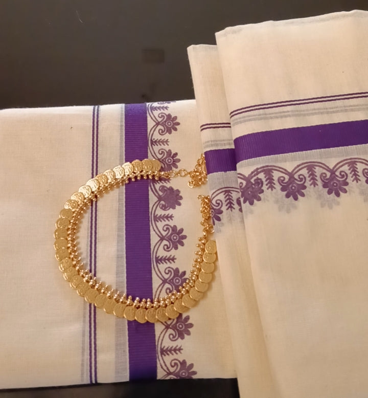 Vishu 🌼 Special offer| Set mundu+ Necklace set I Code: VISHUOFFER SET 1