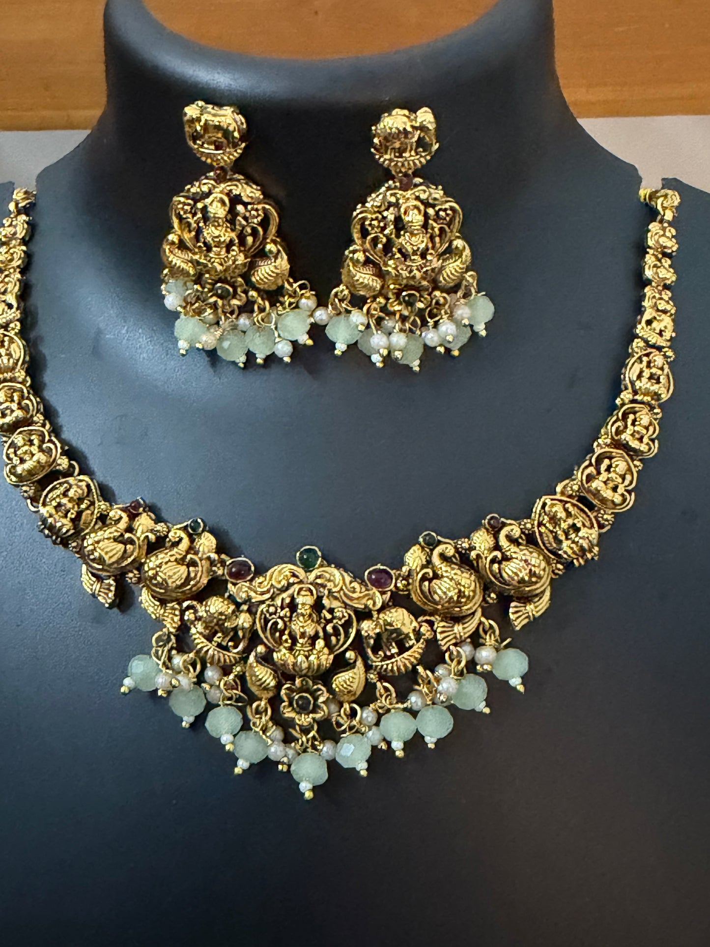 Lakshmi Jewelry with Beads : Code: RJ899