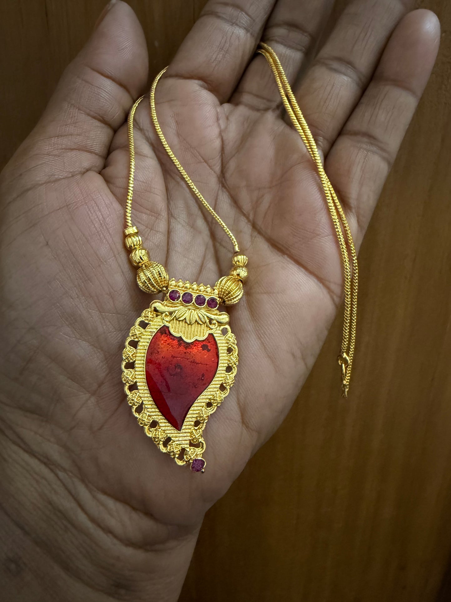 Red Palakka necklace :Code: MJ 1993