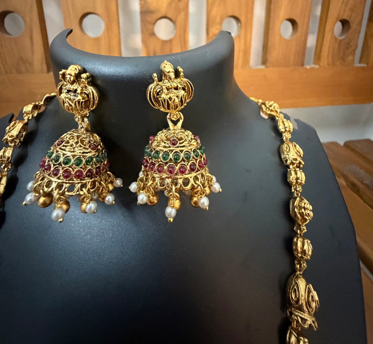 Lakshmi necklace set : code: RJ585