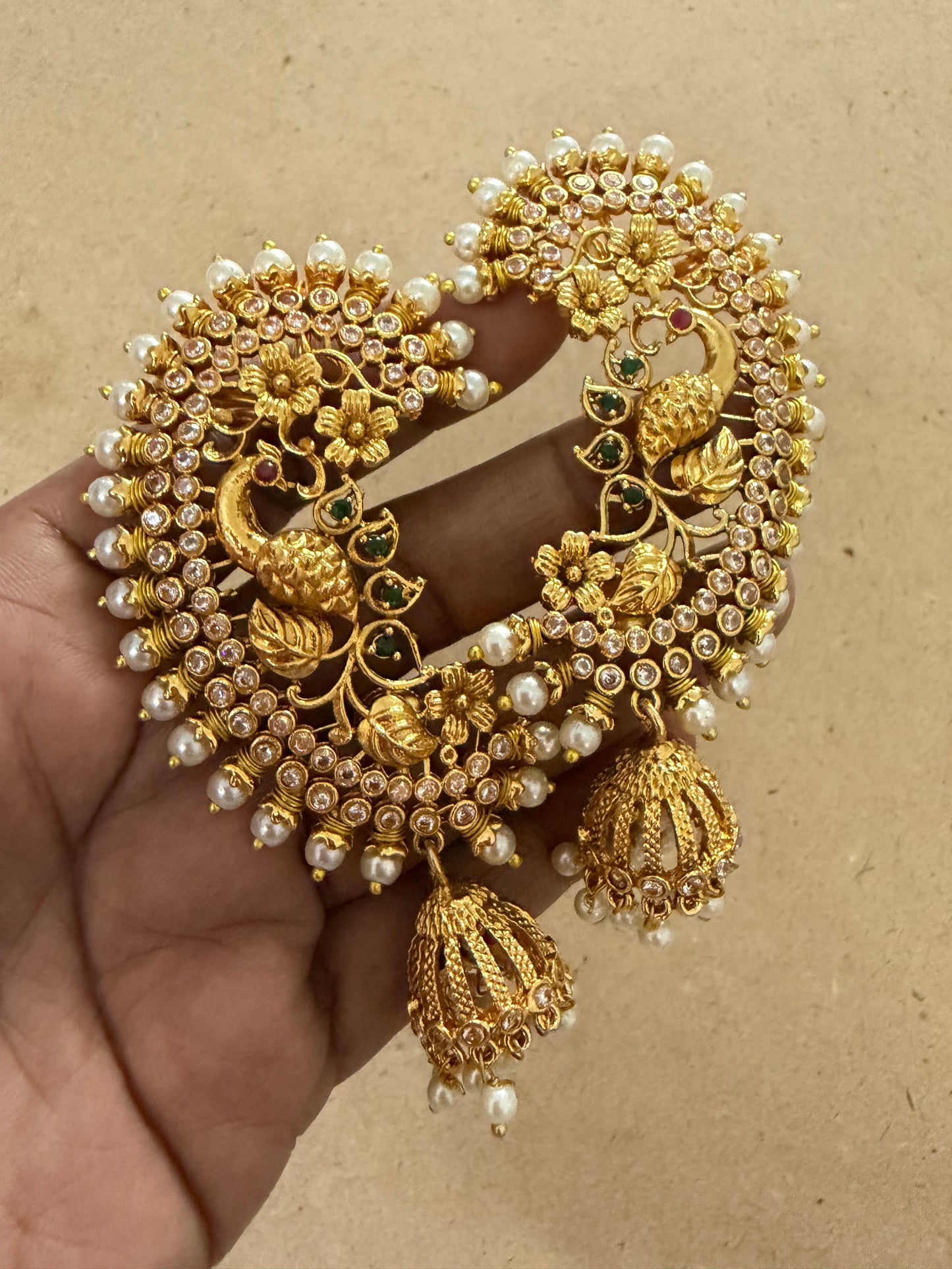 Jhumka with earcuff : Code: RJ3700