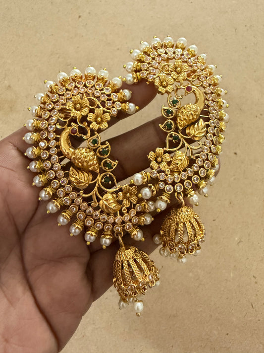 Jhumka with earcuff : Code: RJ3700