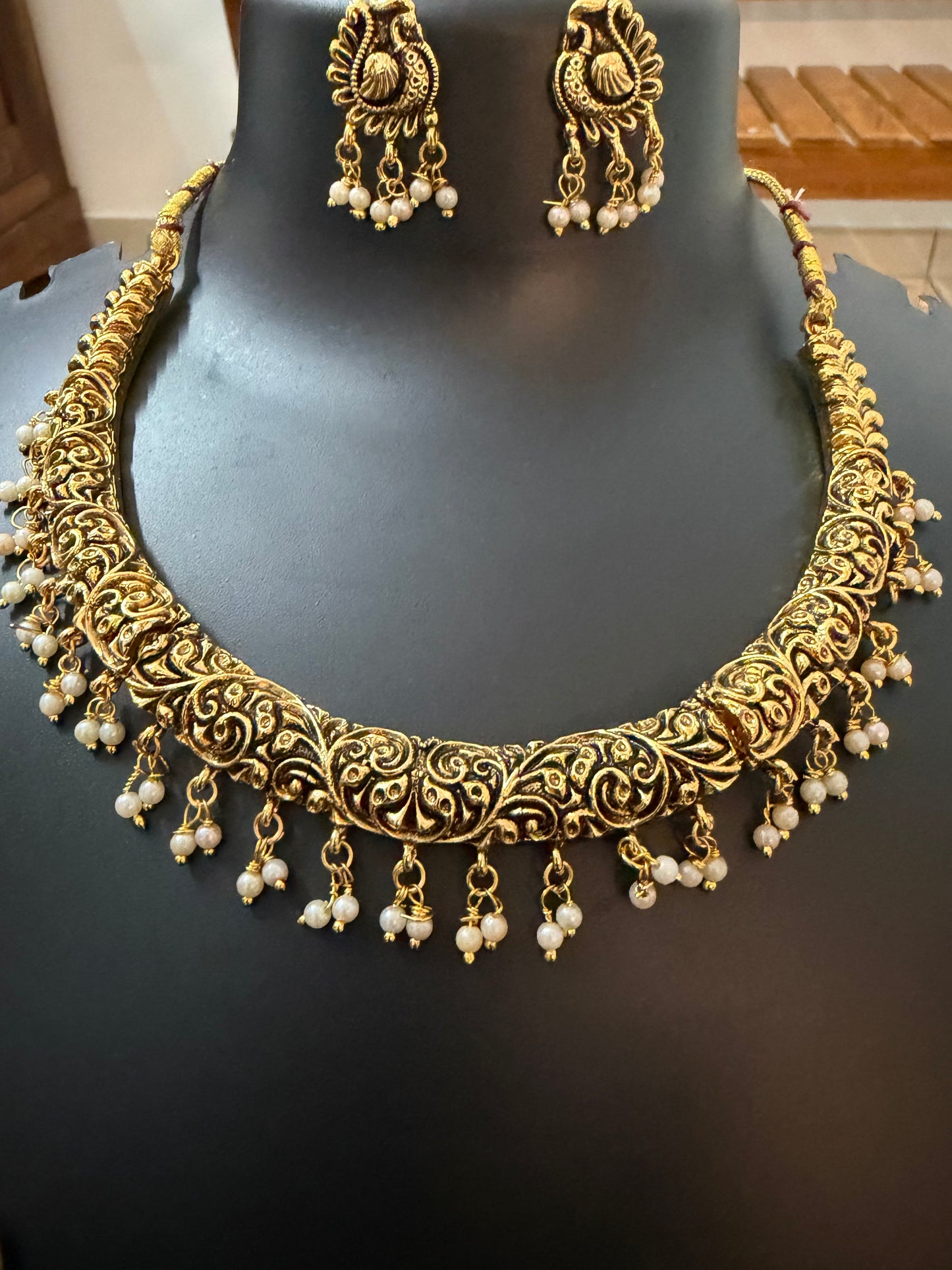 Antique necklace set : Code: RJ1700