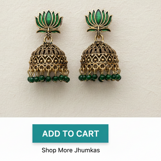 Lotus Jhumka