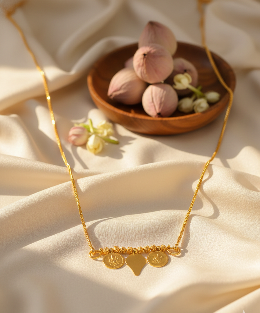 Trending Thali Chain– Minimal Gold Finish for Everyday Grace
