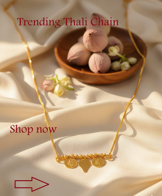 Trending Thali Chain– Minimal Gold Finish for Everyday Grace