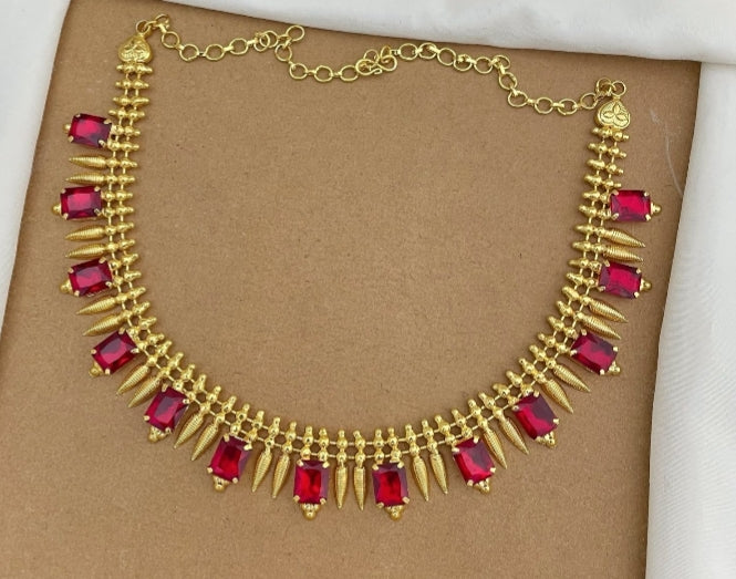 Royal Azure Temple Choker | code SK4001 | Saanvi by Rajani