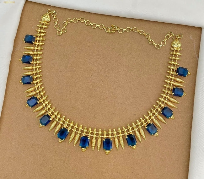 Royal Azure Temple Choker | code SK4001 | Saanvi by Rajani