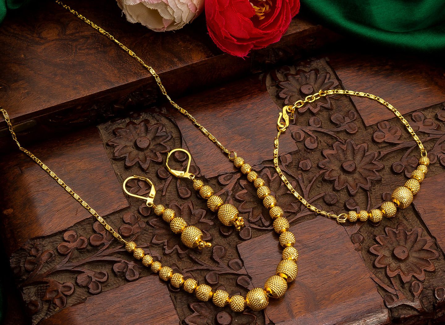 All-Gold Set | Necklace/Haram| Code SP9003