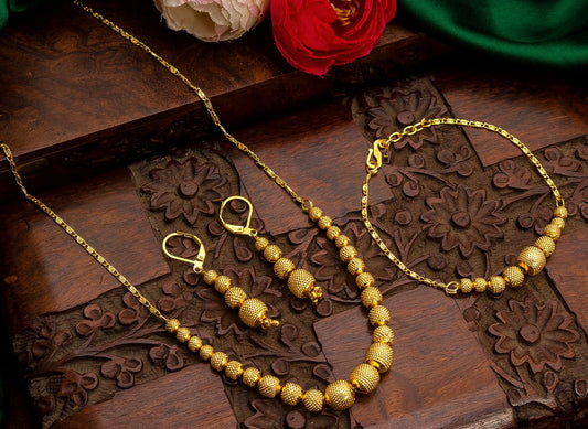 All-Gold Set | Necklace/Haram| Code SP9003